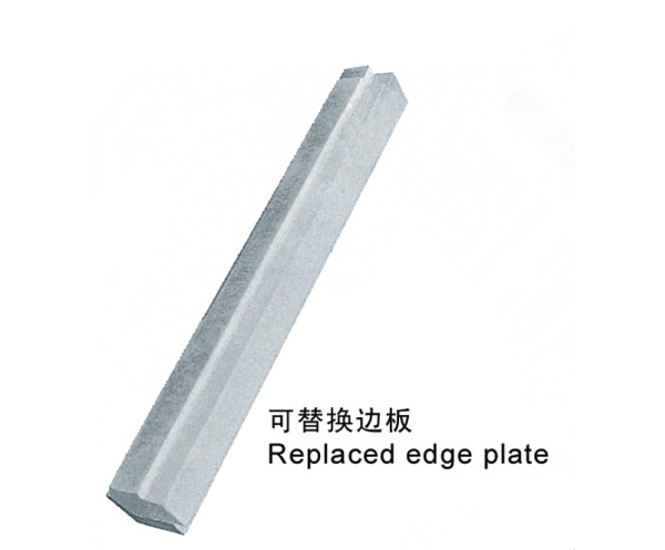 Replaced edge plate